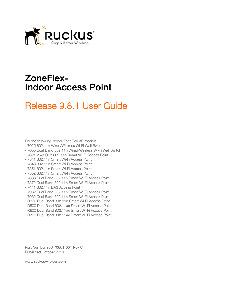 Image de la première page du manuel de l'appareil NXA-WAP-R500