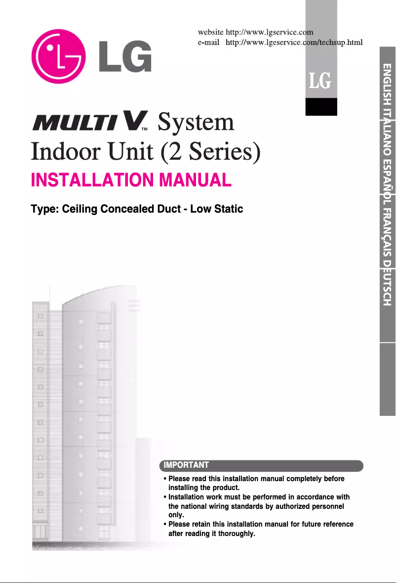 Page n°1 - Manuel utilisateur LG JRNU09GB1G2