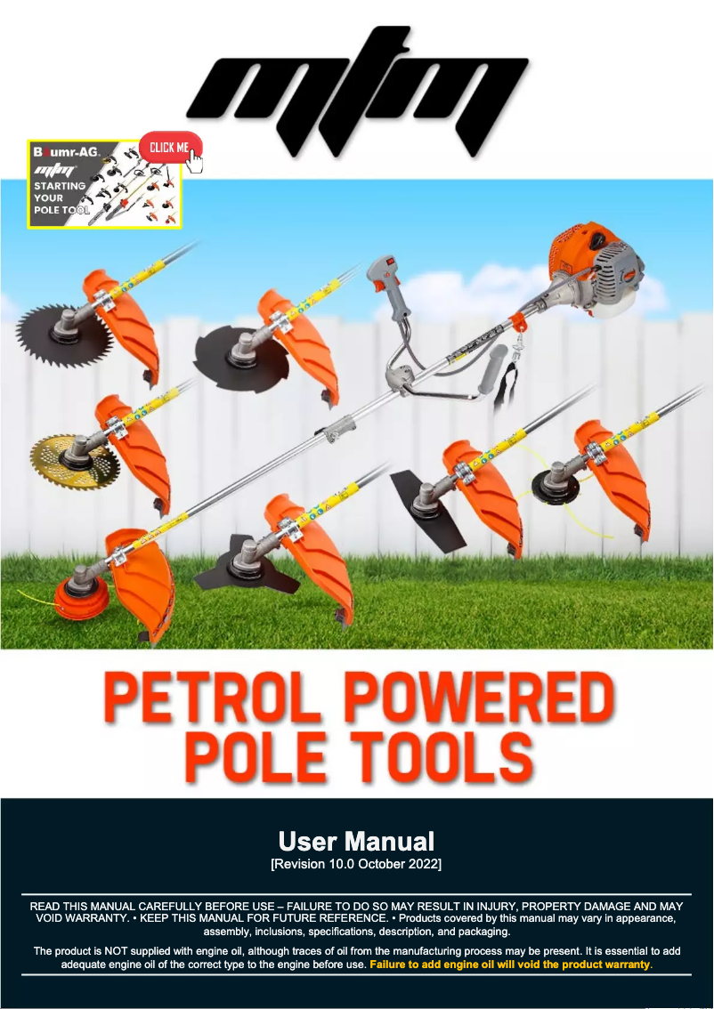 Image de la première page du manuel de l'appareil BM-07X