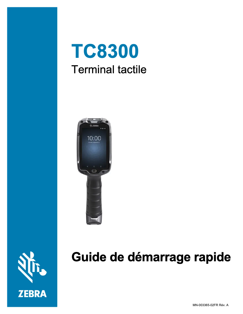 Image de la première page du manuel de l'appareil TC8300