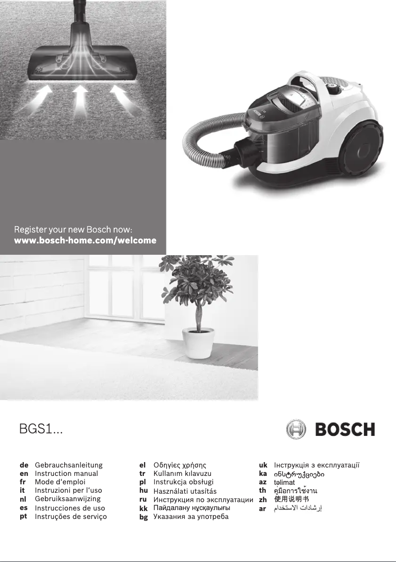 Página 1 del manual Manual de usuario Bosch BGS1UA302
