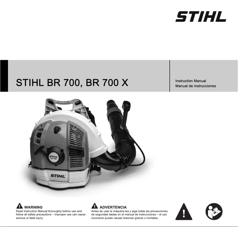 Page 1 de la notice Manuel utilisateur Stihl BR 700 X