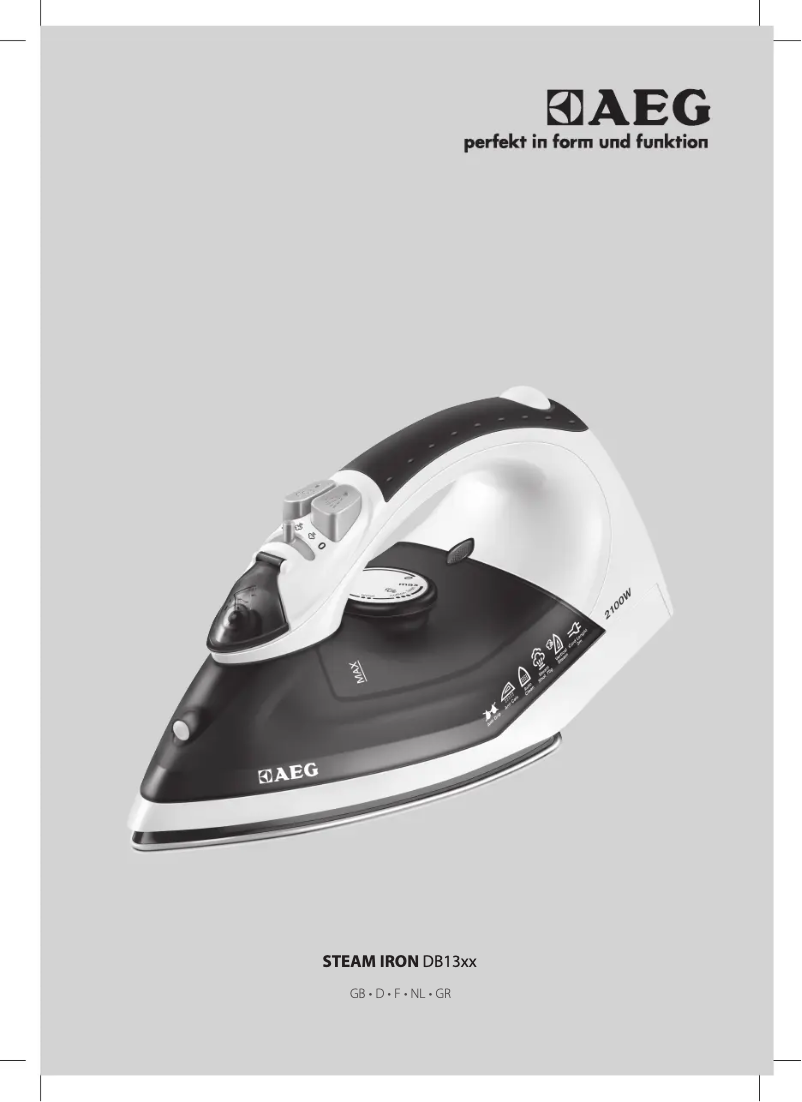 Page 1 de la notice Manuel utilisateur AEG DB1370