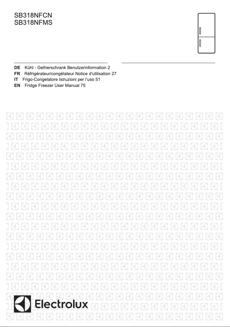 Page n°1 - Manuel utilisateur Electrolux SB318NFCN