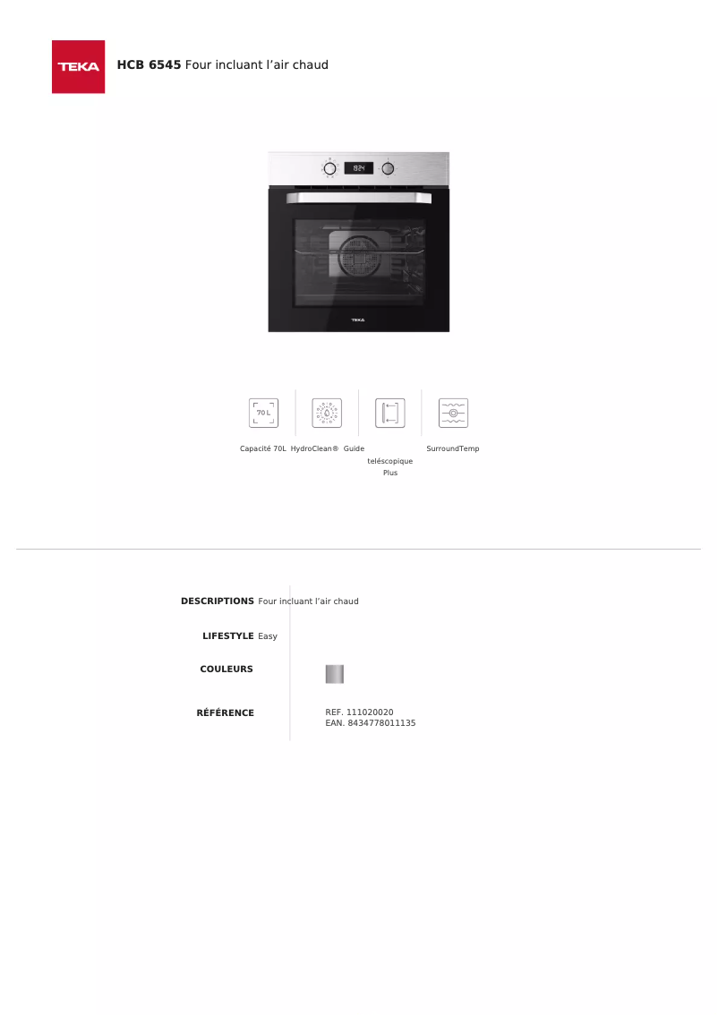 Image de la première page du manuel de l'appareil HCB 6545