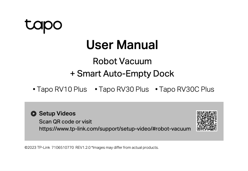 Page n°1 - Manuel utilisateur TP-Link Tapo RV30 Plus