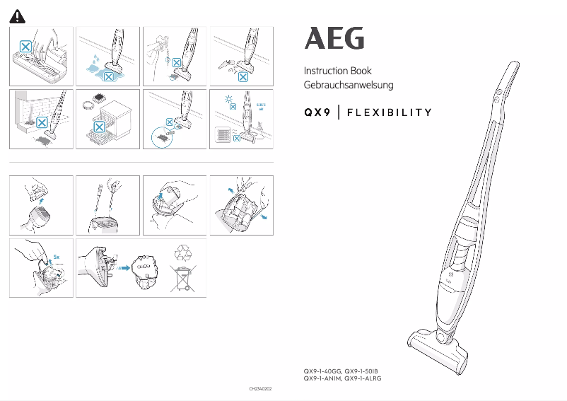 Page 1 de la notice Manuel utilisateur AEG Flexibility QX9-1-ANIM