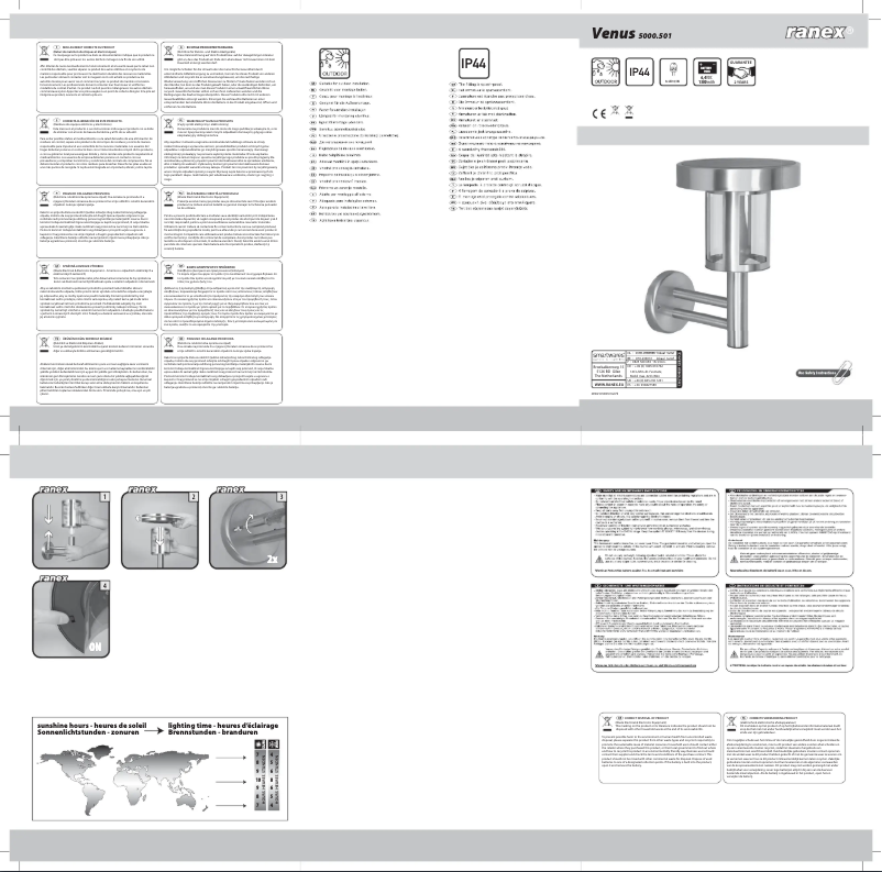 Page 1 de la notice Manuel utilisateur Smartwares 10.004.56