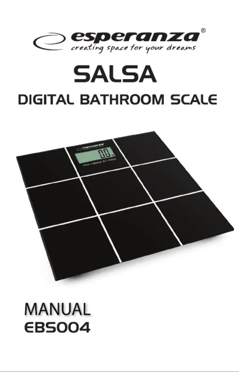 Page 1 de la notice Manuel utilisateur Esperanza Sasla EBS004