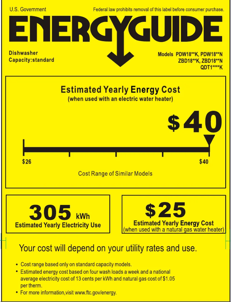 Page n°1 - Label énergétique Haier QDT125SSKSS