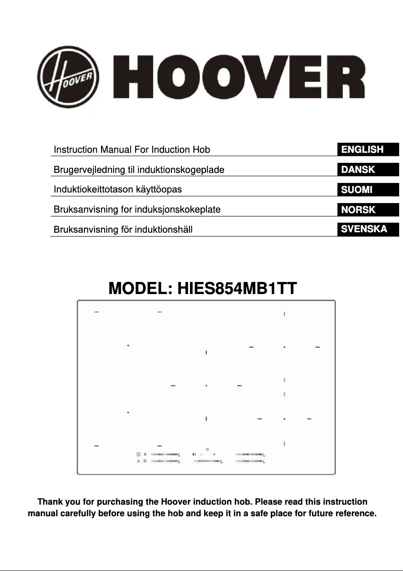 Image de la première page du manuel de l'appareil HIES854MB1TT