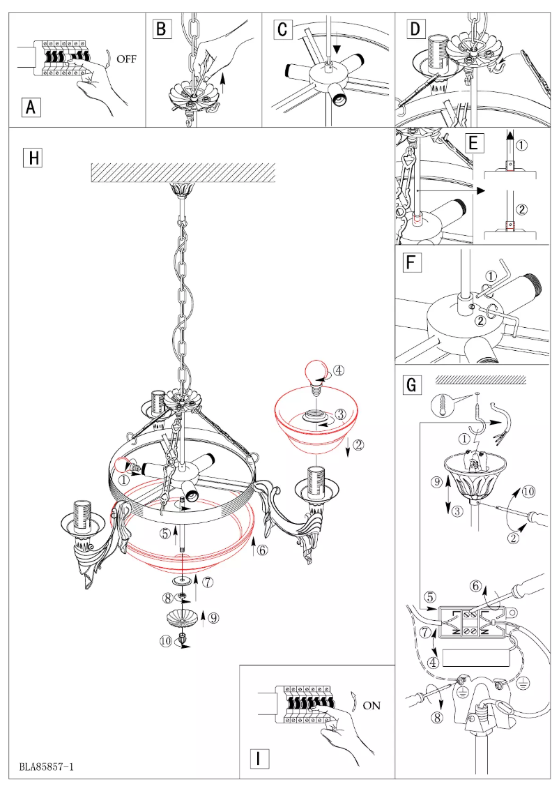 Página 1 del manual Manual de usuario Eglo Marbella