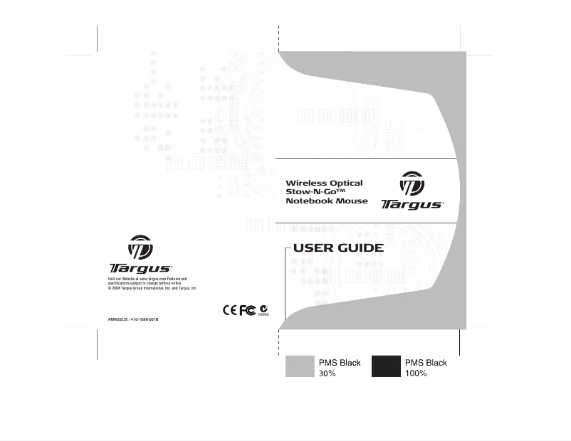 Page 1 de la notice Manuel utilisateur Targus AMW25US