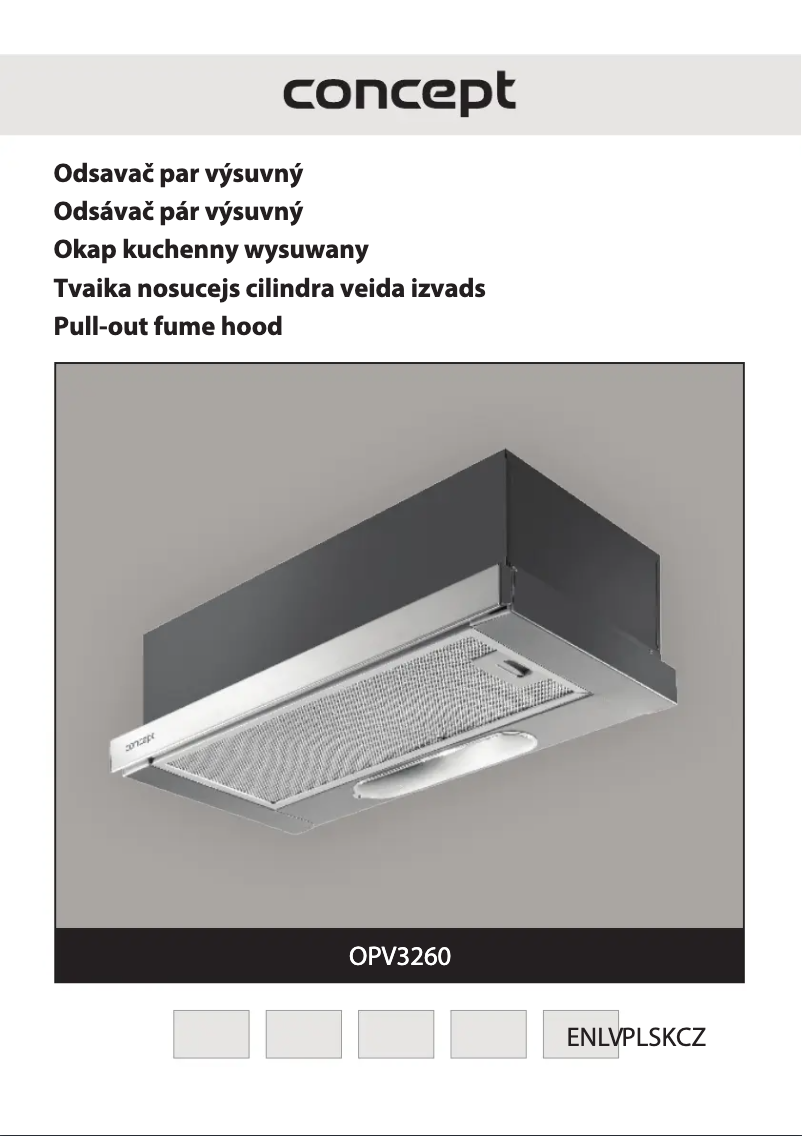 Page 1 de la notice Manuel utilisateur Concept OPV3260