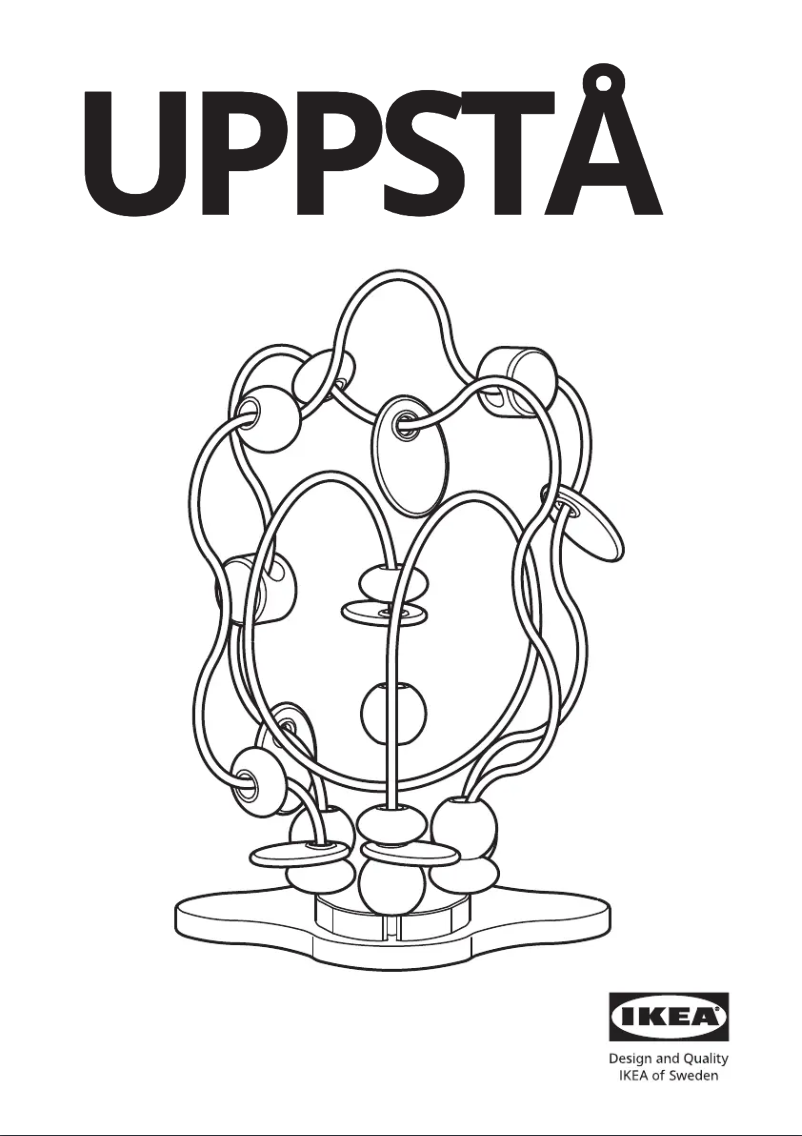 Page 1 de la notice Manuel utilisateur Ikea UPPSTÅ 105.624.91