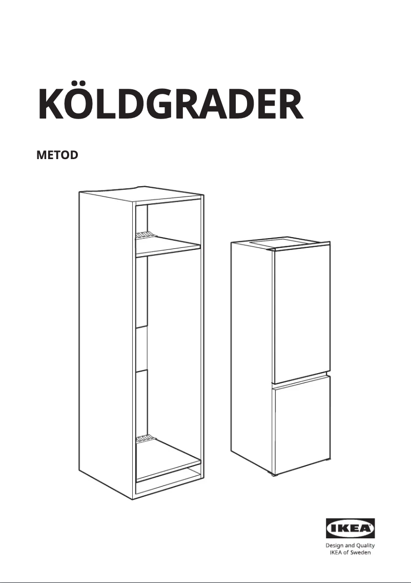 Page 1 de la notice Manuel utilisateur Ikea KÖLDGRADER 705.527.43