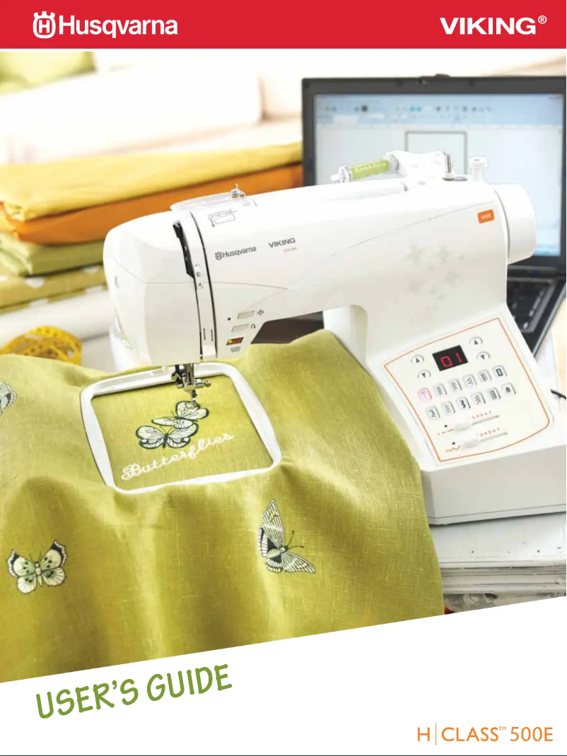 Page 1 de la notice Manuel utilisateur Husqvarna-Viking H-Class 500E