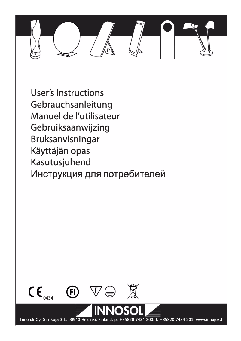 Image de la première page du manuel de l'appareil Lucia Mega