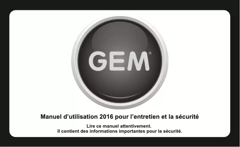 Image de la première page du manuel de l'appareil eLXD (2016)
