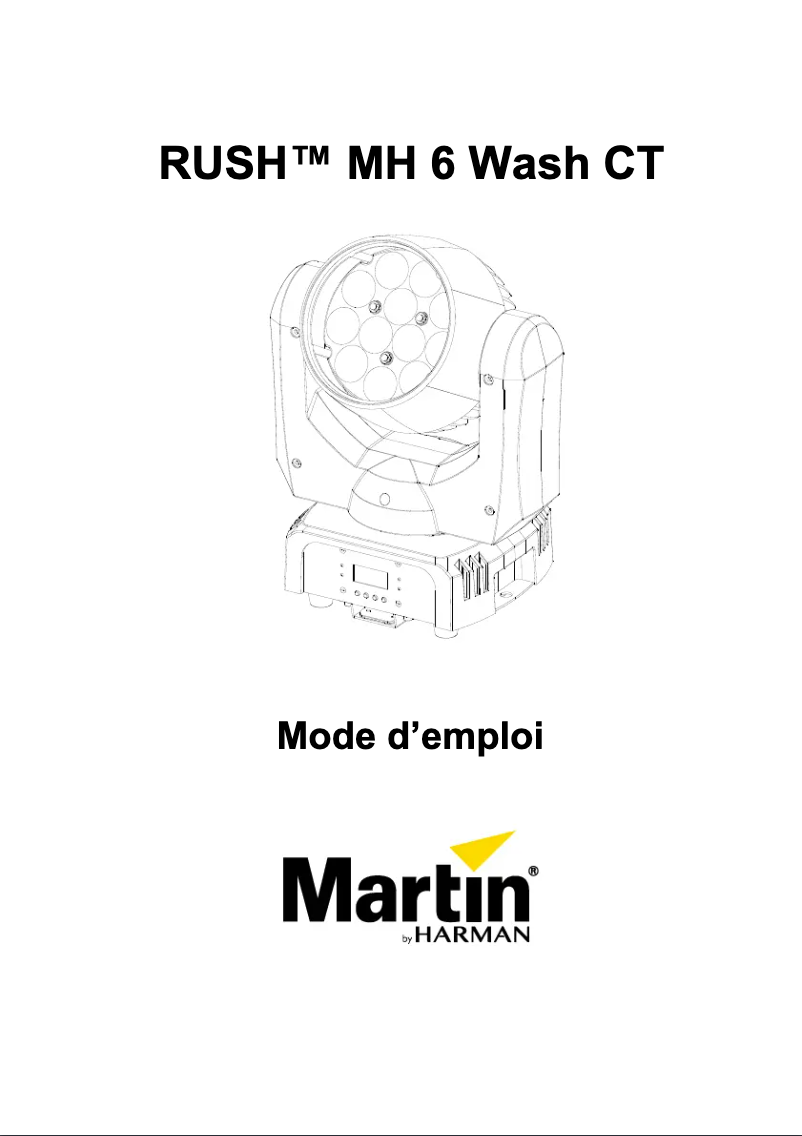 Page n°1 - Manuel utilisateur Martin RUSH MH 6 Wash CT