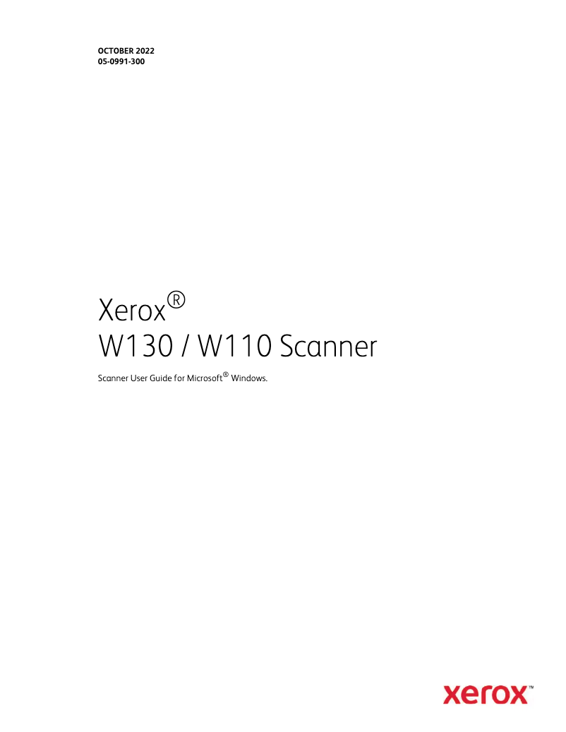 Image de la première page du manuel de l'appareil XW130