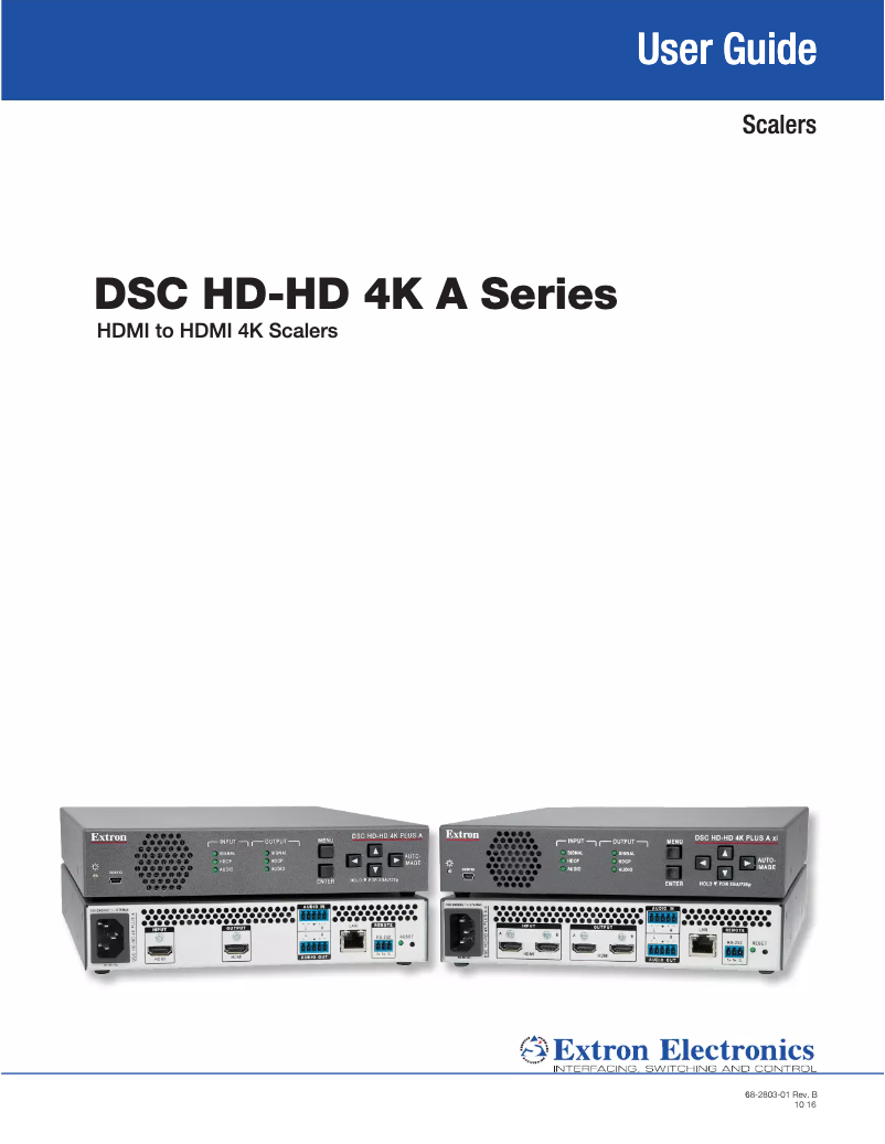 Image de la première page du manuel de l'appareil DSC HD-HD 4K PLUS A xi