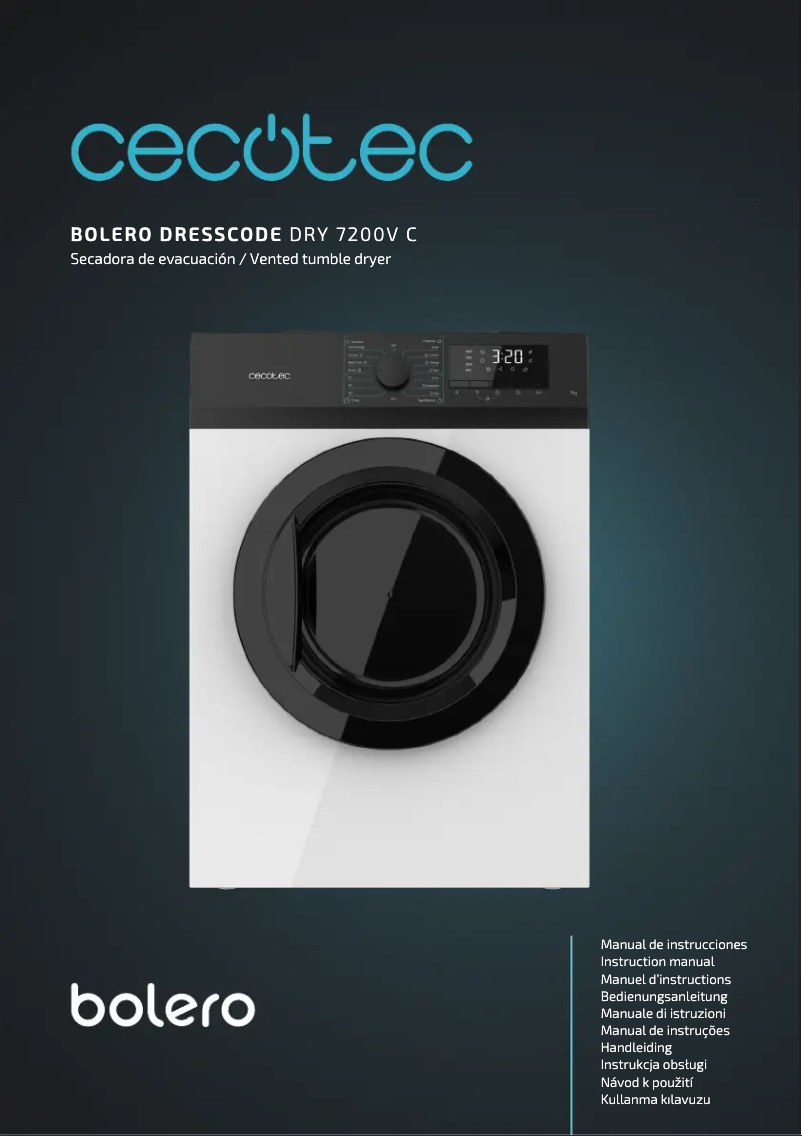 Image de la première page du manuel de l'appareil Bolero DressCode Dry 7200V C