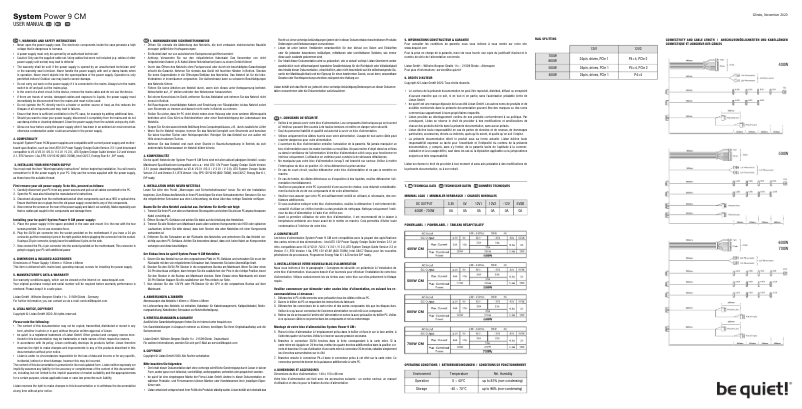 Image de la première page du manuel de l'appareil System Power 9 CM