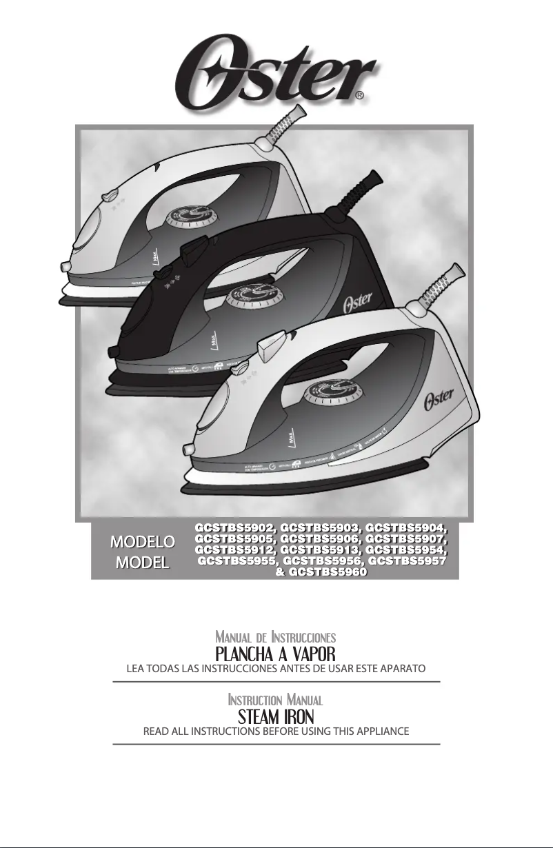 Page 1 de la notice Manuel utilisateur Oster GCSTBS5907013