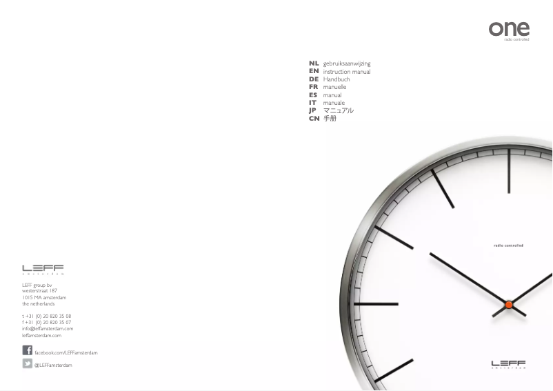 Page n°1 - Manuel utilisateur Leff One Radio Controlled