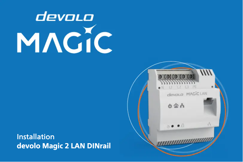 Page 1 de la notice Guide d'installation Devolo Magic 2 LAN dinrail
