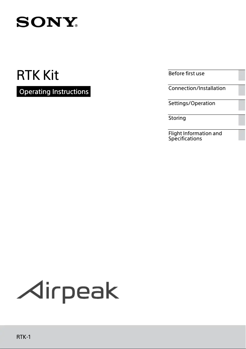 Imagen de la primera página del manual del dispositivo RTK-1