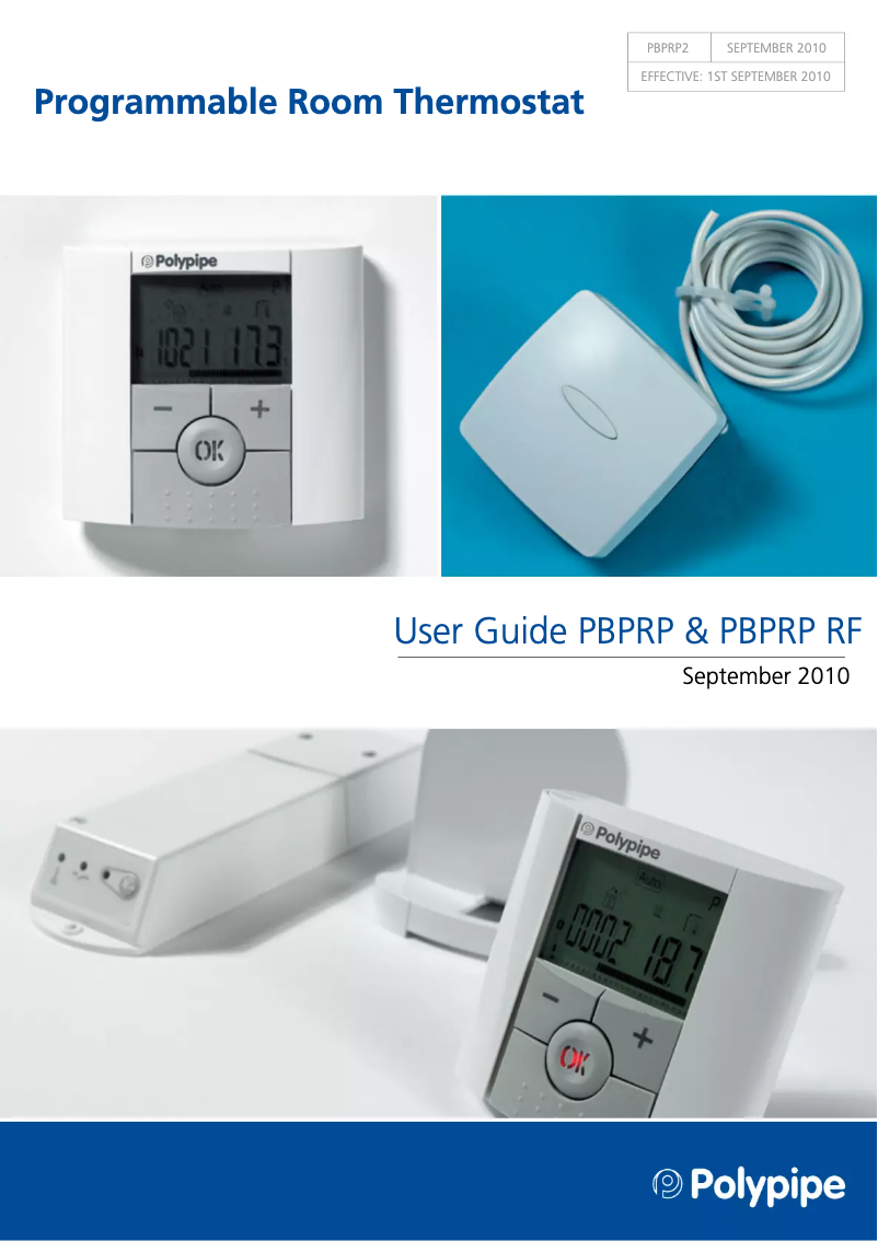 Imagen de la primera página del manual del dispositivo PBPRP