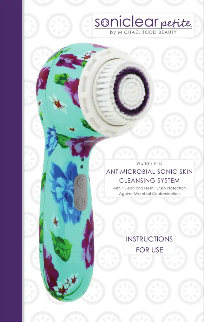 Image de la première page du manuel de l'appareil Soniclear Petite