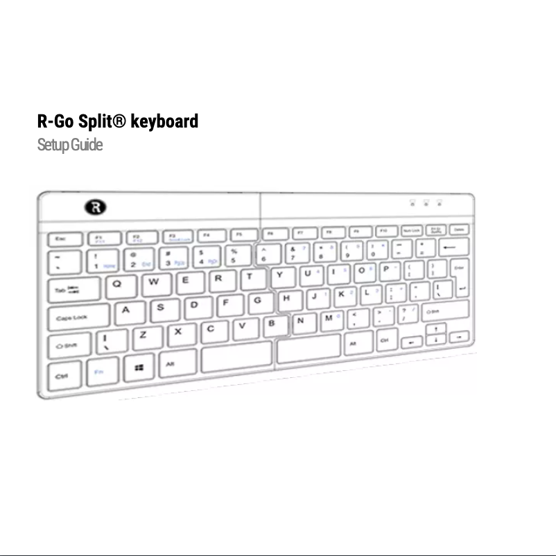 Page n°1 - Manuel utilisateur R-Go Tools Split Ergonomic