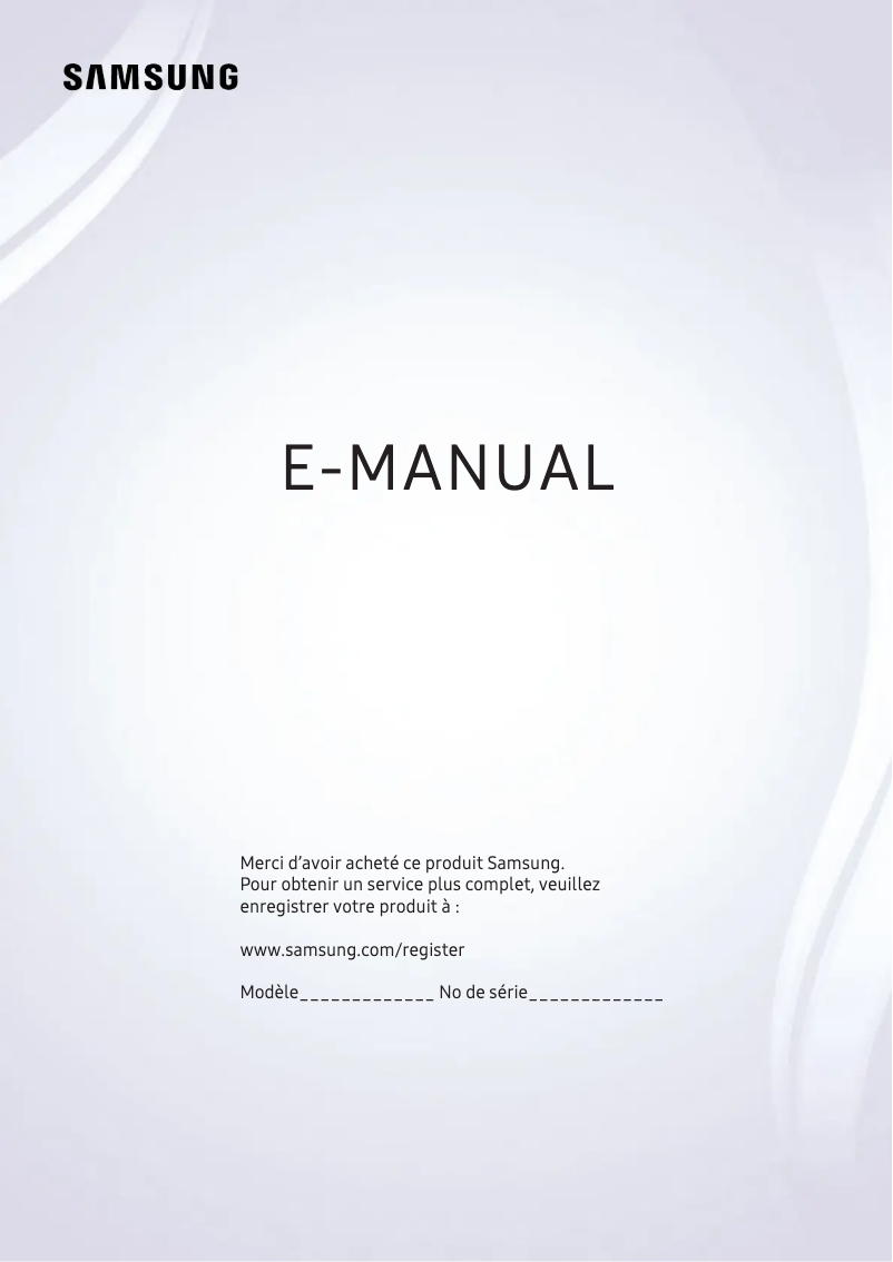 Page n°1 - Manuel utilisateur Samsung KU6290