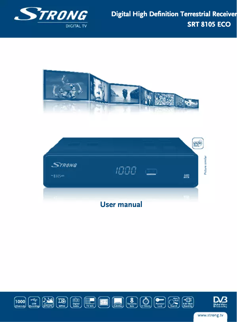 Page 1 de la notice Manuel utilisateur Strong SRT 8105 Eco