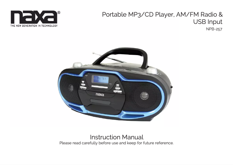 Image de la première page du manuel de l'appareil NPB-257