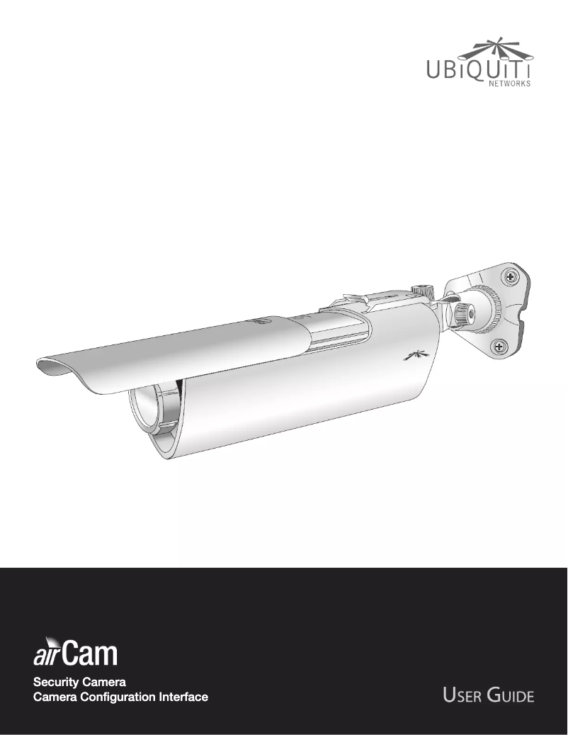 Page 1 de la notice Manuel utilisateur Ubiquiti Networks Aircam