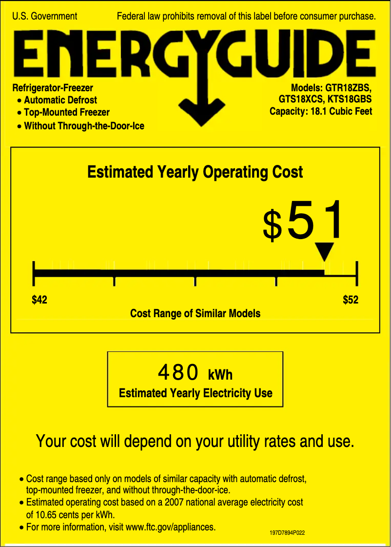 Image de la première page du manuel de l'appareil GTS18XCSWW