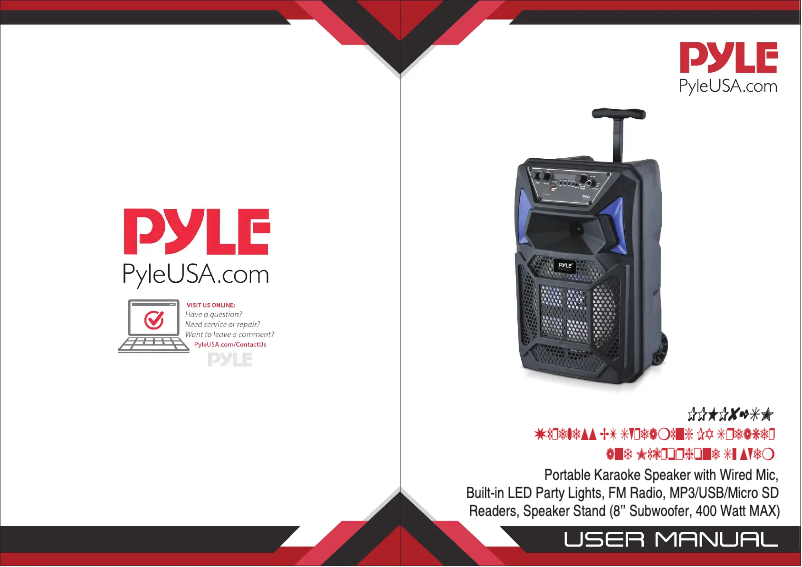 Page n°1 - Manuel utilisateur Pyle CA-PPHP1044B