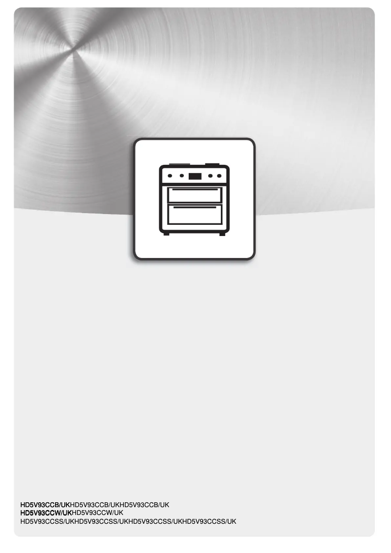 Page 1 de la notice Instructions / montage Indesit ID5V92KMW/UK