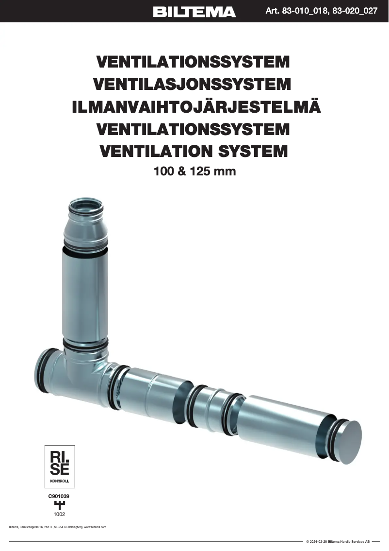 Página 1 del manual Manual de usuario Biltema 83-017