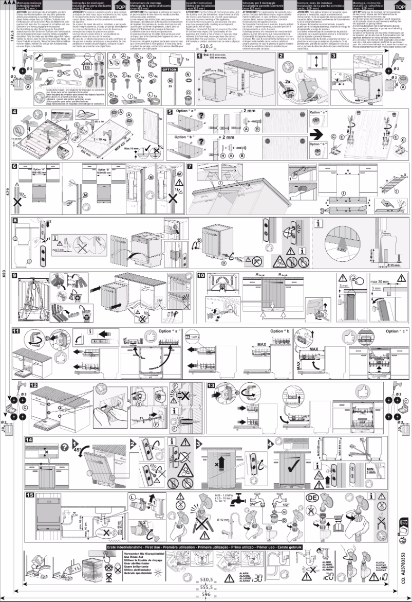 Page 1 de la notice Guide d'installation Electrolux EEG68500L
