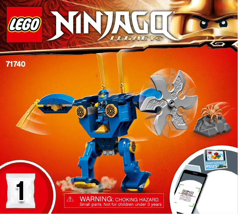 Page 1 de la notice Manuel utilisateur Lego Ninjago 71740