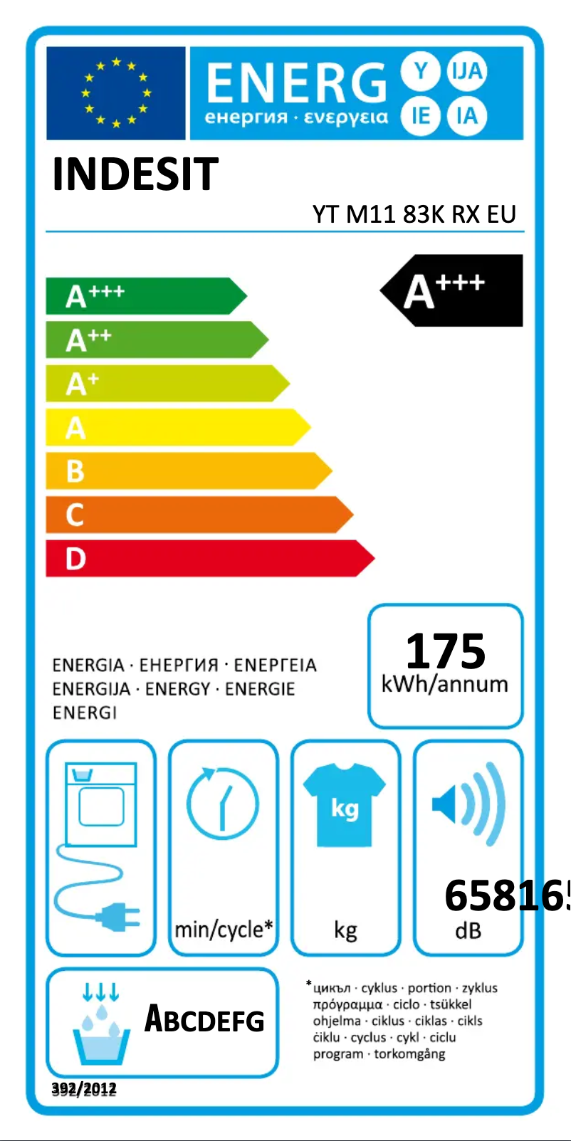 Image de la première page du manuel de l'appareil YT M11 83K RX EU