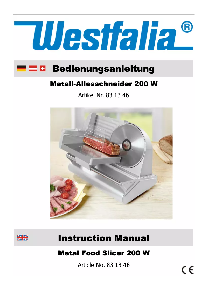 Page 1 de la notice Manuel utilisateur Westfalia 831346