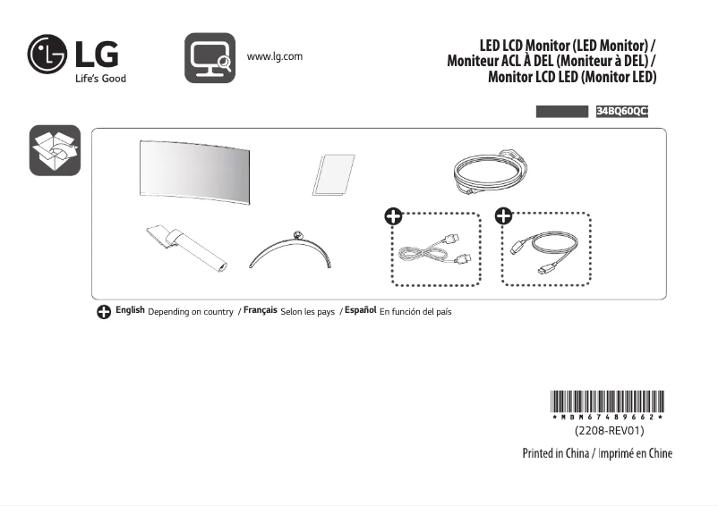 Página 1 del manual Manual de usuario LG UltraWide 34WQ60C