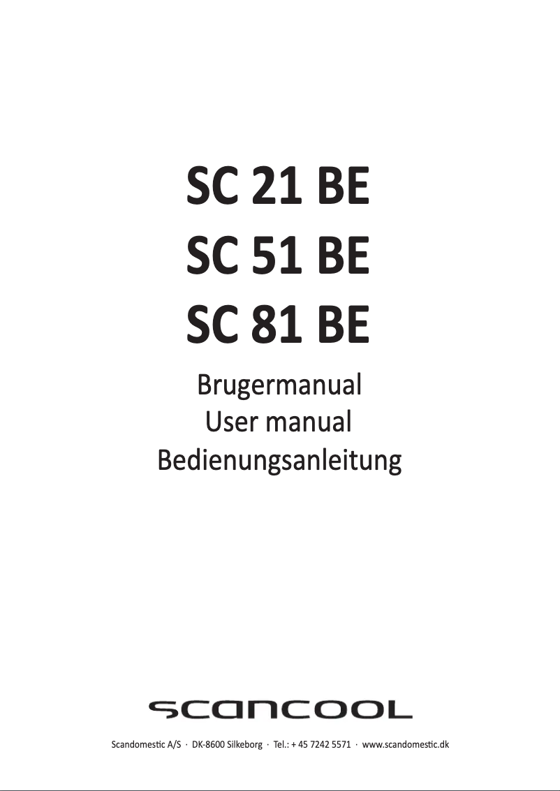 Image de la première page du manuel de l'appareil SC 51 BE