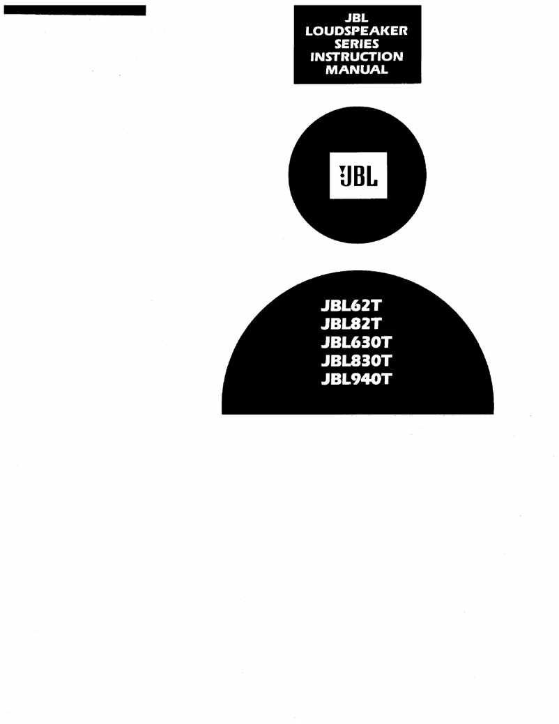 Page 1 de la notice Manuel utilisateur JBL 830T